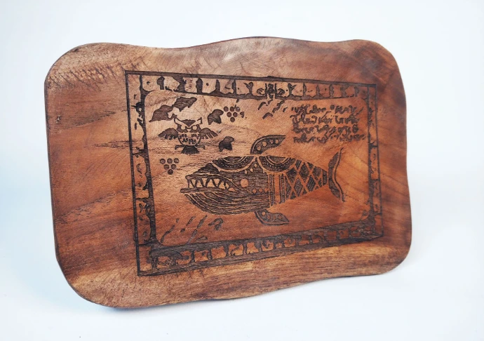 gravure-laser-planche-bois-Zelda-poisson-reve