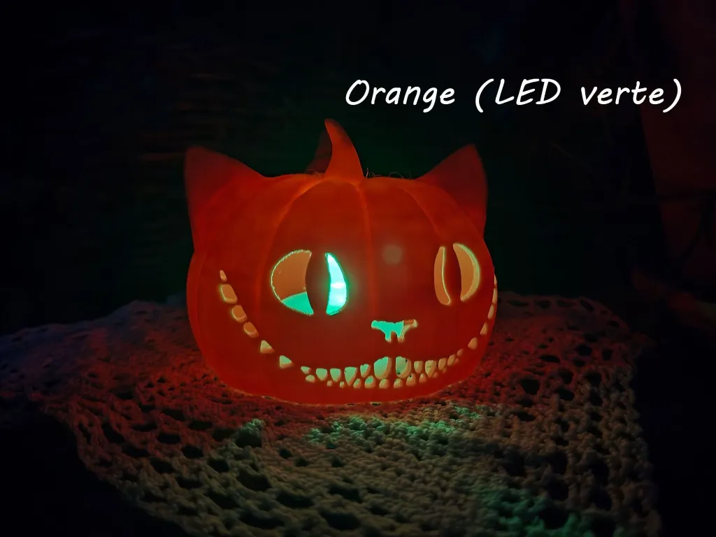 impression-3d-chat-citrouille-lampe-orange-led-vert.webp